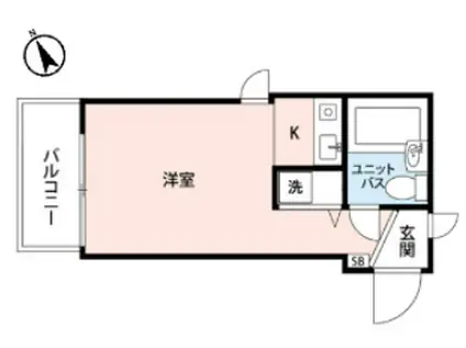プレンディ宮前平(ワンルーム/4階)の間取り写真