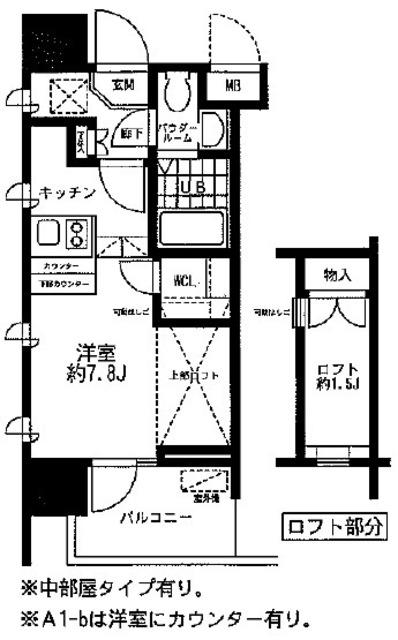 レジディア大森東(ワンルーム/2階)の間取り写真