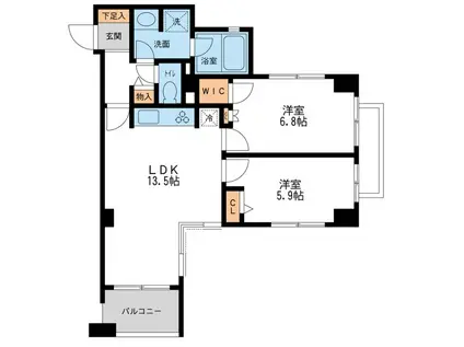 サン・エテルノIII(1LDK/1階)の間取り写真
