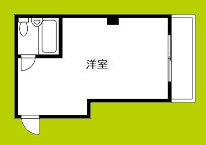 ファッション長居ハイツ(ワンルーム/2階)の間取り写真