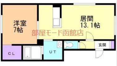 CASAキズナ(1LDK/2階)の間取り写真