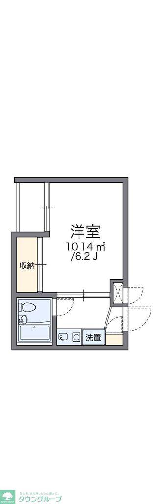 レオパレスRX早稲田第2(1K/4階)の間取り写真
