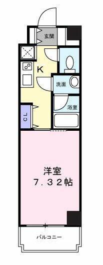 SKYPORT(1K/1階)の間取り写真