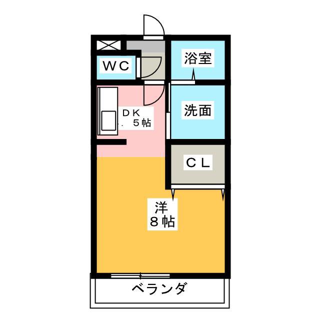 LALAHILLS PART1(1K/1階)の間取り写真
