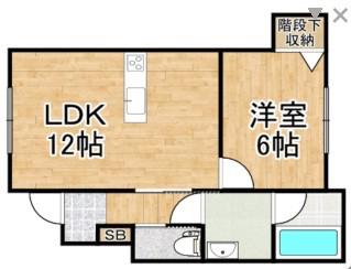 FORESTA(1LDK/1階)の間取り写真