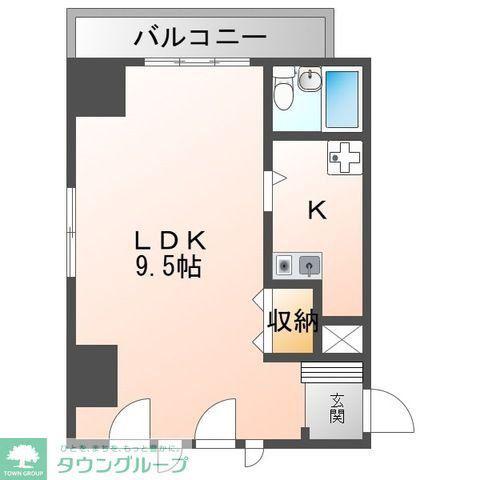 シャトル中野(1K/4階)の間取り写真