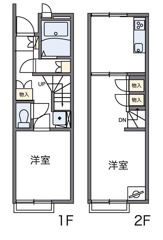 ジゴジ3(1LDK/1階)の間取り写真
