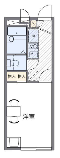 シャルマン(1K/1階)の間取り写真