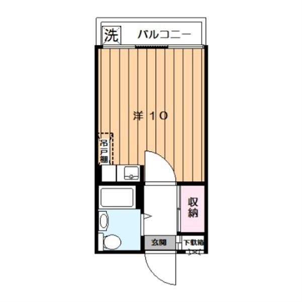 シャトレ明大前(ワンルーム/2階)の間取り写真