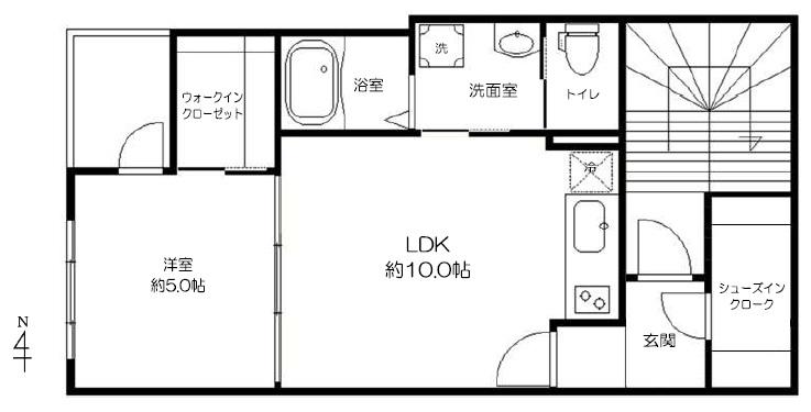 パルア浅草(1LDK/3階)の間取り写真
