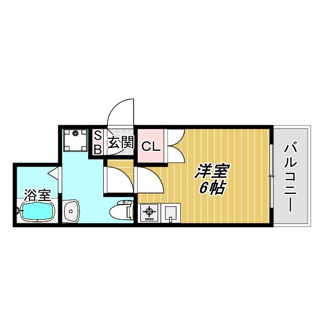 地下鉄御堂筋線 あびこ駅 徒歩8分 5階建 築17年(1K/3階)の間取り写真