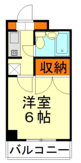 エスポワール園(1K/3階)の間取り写真
