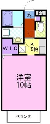 LE SOUJIRO ル 荘ジロー(1K/2階)の間取り写真