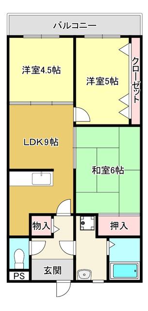 ヴィバコート(3LDK/2階)の間取り写真