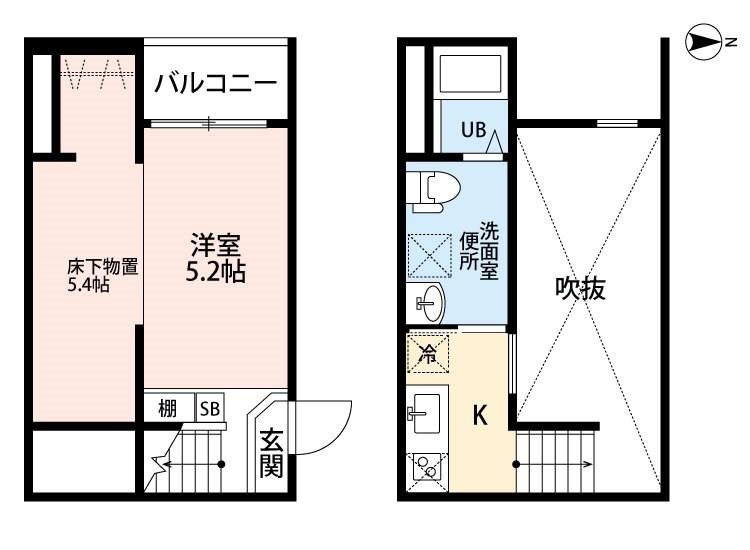 ルミエール十一番町(1K/1階)の間取り写真