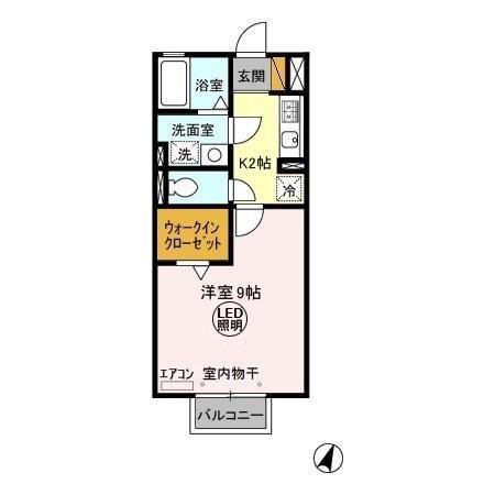 アネックスMITO II(1K/2階)の間取り写真