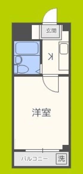 ビジタル浪速5(1K/3階)の間取り写真