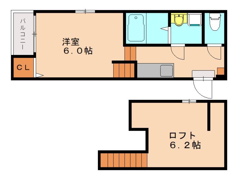 URBAN-VITA光丘町1-2-13(1K/1階)の間取り写真