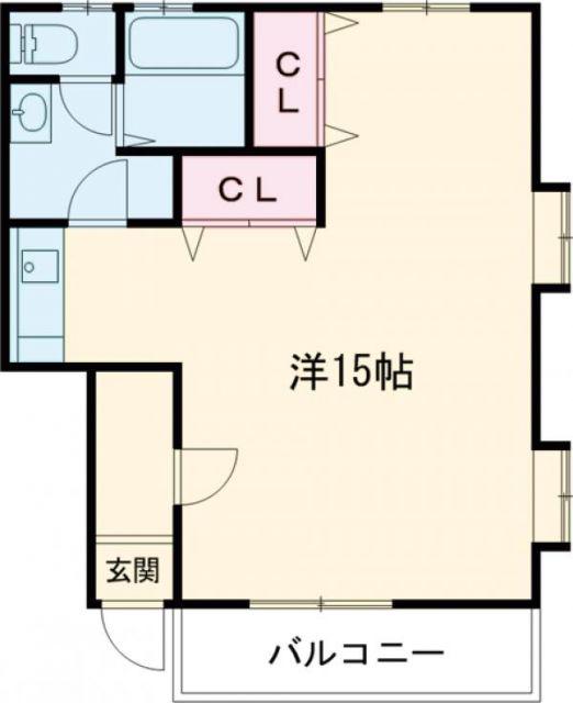 アーバンライフ1番館(1LK/2階)の間取り写真