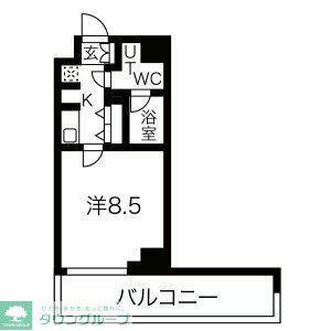 アイル イムーブル西大島(1K/2階)の間取り写真