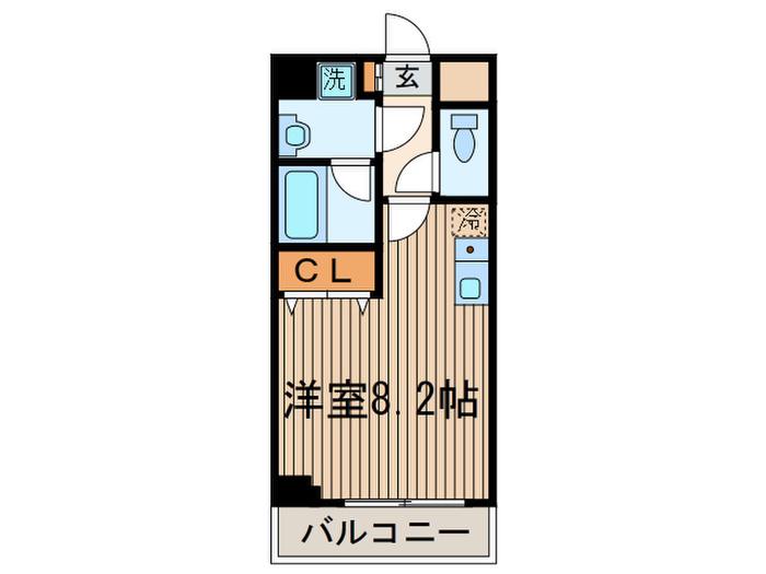 ヴェルティーレ府中(ワンルーム/7階)の間取り写真