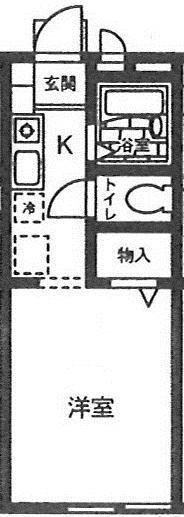 フィオーレ南太田(ワンルーム/1階)の間取り写真