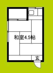 プリンスマンション(ワンルーム/1階)の間取り写真