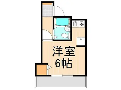 ティニメントハウス(ワンルーム/3階)の間取り写真