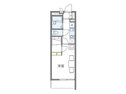メゾン MII(1K/1階)の間取り写真