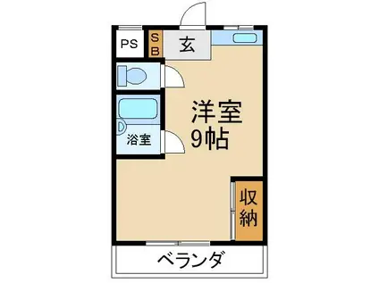 新和光マンション(ワンルーム/3階)の間取り写真