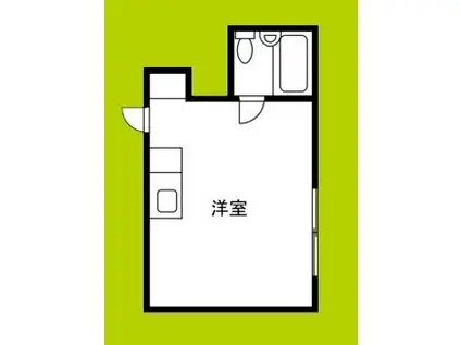 天満橋ハイツ(ワンルーム/3階)の間取り写真