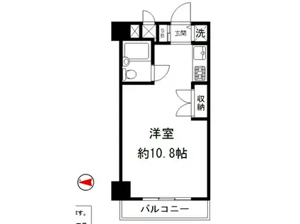 飯田橋ハイタウン(ワンルーム/11階)の間取り写真