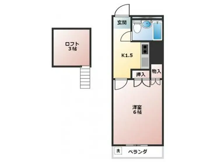ケヤキハイツ 2階階 間取り