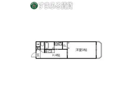 SUNNY COURT(1K/2階)の間取り写真