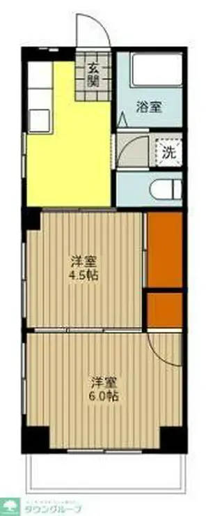 グリーンマンション 2階階 間取り