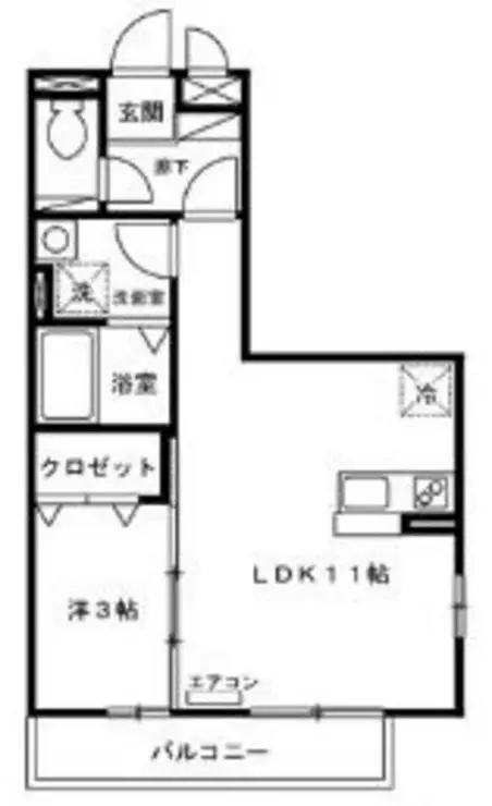 セジュール木本A 2階階 間取り