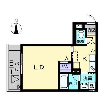 MAISON DE QUATRE III(1K/3階)の間取り写真
