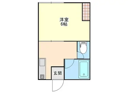 東洋台ハイツ(1K/1階)の間取り写真
