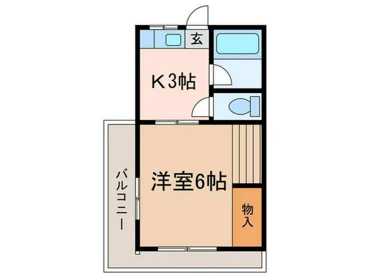 コウノハイツ 3階階 間取り