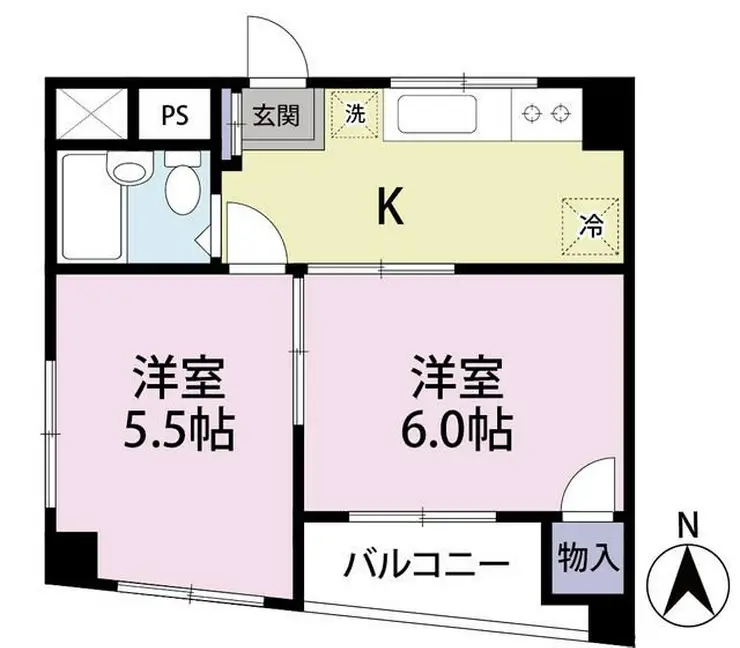 ビューパレス滝山 3階階 間取り