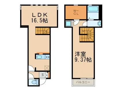 メゾンドEXE II(1LDK/1階)の間取り写真