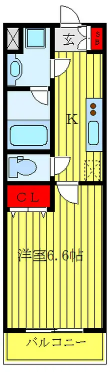 スカイコートパレス千川 1階階 間取り