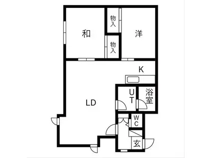 SK71(2LDK/1階)の間取り写真