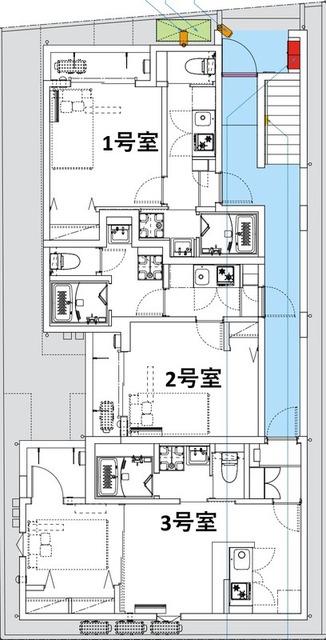 ROBOT HOME 淵野辺(1K/1階)の間取り写真