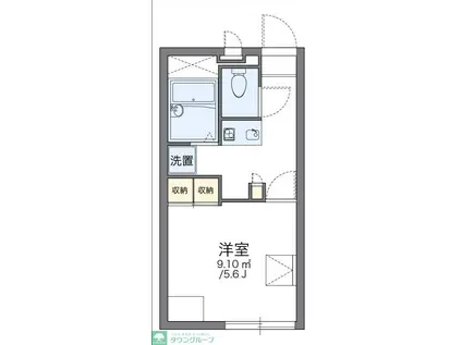 レオパレスホーヤ II(1K/3階)の間取り写真