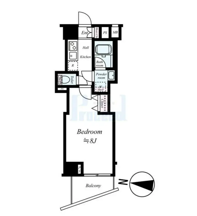 コンシェリア新宿御苑 12階階 間取り