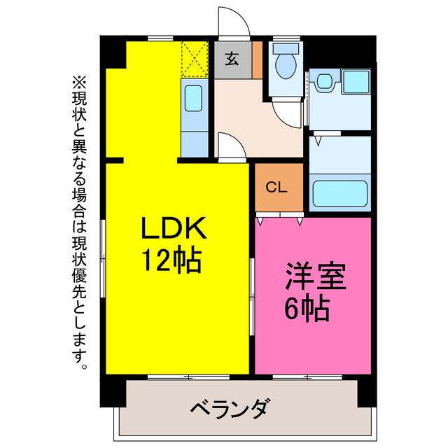 フォレスト(1LDK/2階)の間取り写真