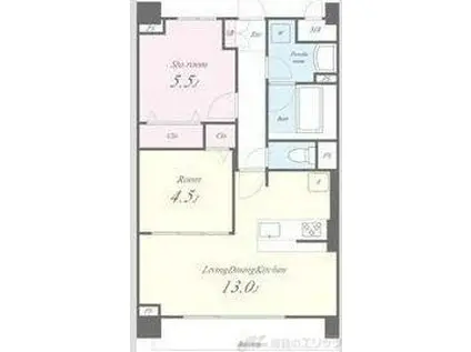 パトリアグランデ(1SLDK/1階)の間取り写真