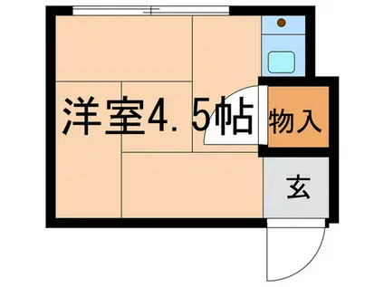 NIビル(ワンルーム/3階)の間取り写真