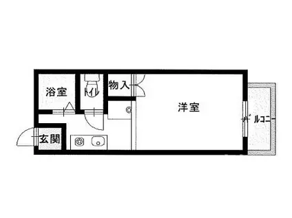 ハイツ安藤(1K/1階)の間取り写真